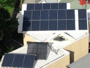 Rooftop solar system West St Kilda House