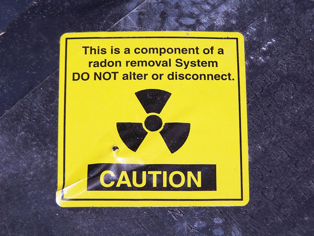 Radon Removal System Signage