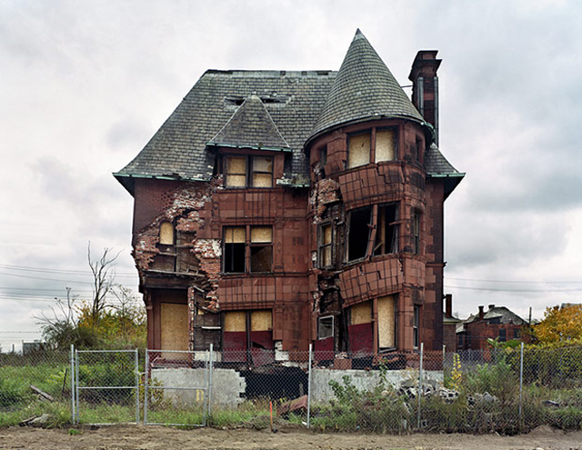 Half Demolished House abandoned